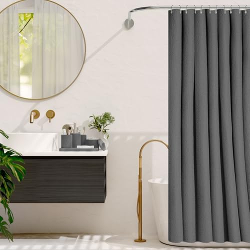 Clara Clark Bathroom Set - Grey Bathroom Accessories Set, 19PC Bathroom Accessory Set, Bathroom Sets with Shower Curtain Set, Soap Dispenser & Toothbrush Holder - Image 7