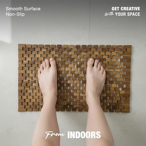 Acacia Wood Bath, Tub & Outdoor Mats for Bathroom, Shower and Bathtub Use - Image 3