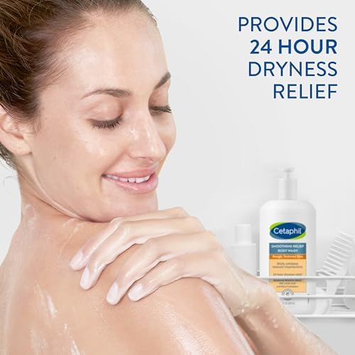 Cetaphil Body Wash,Smoothing Relief Exfoliating Body Wash,Mildly Exfoliates To Smooth Rough,Textured Skin,24 Hour Dryness Relief,For Sensitive Skin,20 oz,(Pack of 2) - Image 3