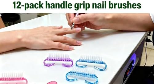 24-Pack Handle Grip Nail Brush(assorted color), Fingernail Scrub Cleaning Brushes for Toes and Nails Cleaner, Pedicure Brushes for Men and Women - Image 3
