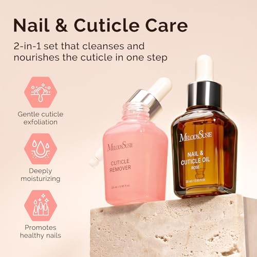 MelodySusie 25ML Cuticle Care Kit - Cuticle Oil and Cuticle Remover 2PCS - Image 2
