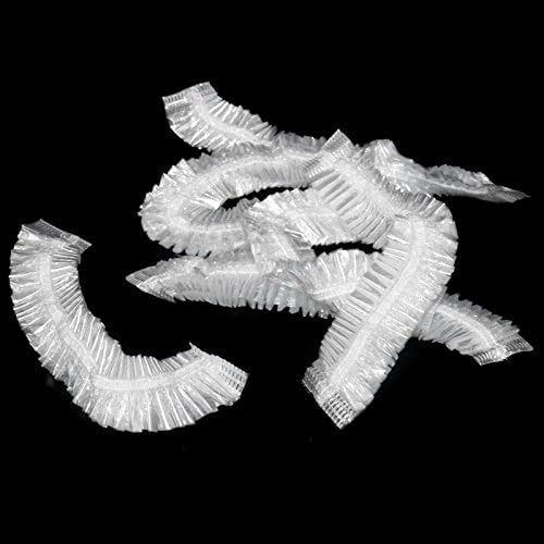 Disposable Shower Cap,100 Pcs Plastic Shower Caps Large Thick Elastic Bath Cap For Women Spa,Home Use,Hotel and Hair Salon