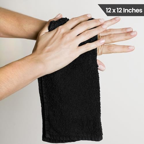 Utopia Towels 24 Pack Washcloths, 12x12 in, 100% Cotton, Variety - Image 2