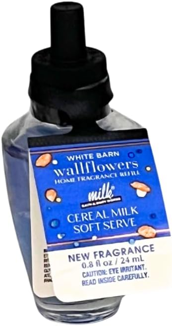 Bath & Body Works MILK BAR Collections 2025 Wallflowers Refills – Birthday Cake, Cereal Milk Soft Reserve, Cinnamon Sugar Pretzel Cookie, Peppermint Bark Truffle – 4pc Gift Set