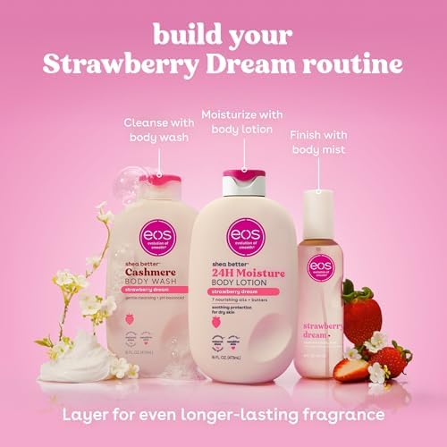 eos Cashmere Body Mist- Strawberry Dream, Body Spray for Women, 6 fl oz - Image 6