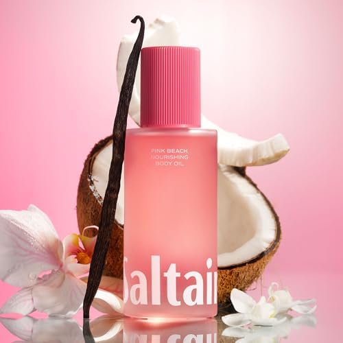 Saltair Body Oil - Luxurious Pink Beach After Shower and Bath Oil for Women and Men. Botanical, Non-Greasy, Well-Absorbing Moisturizer for Hydrating Dry Skin – 4oz Pump Bottle (Pack of 2) - Image 2