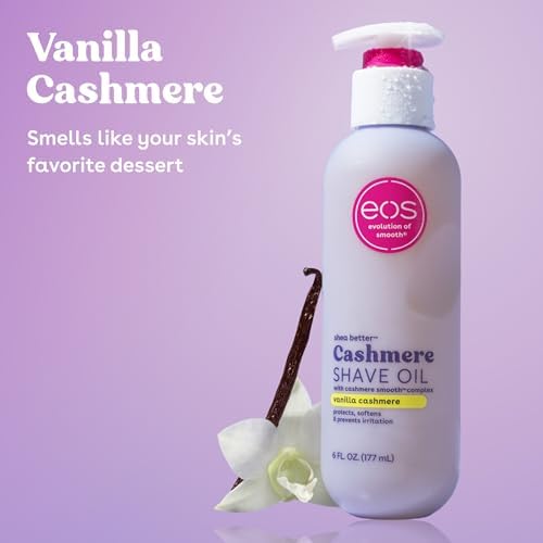 eos Vanilla Cashmere Shave Oil- Moisturizing Natural Shea Butter, 6 fl oz - Image 2