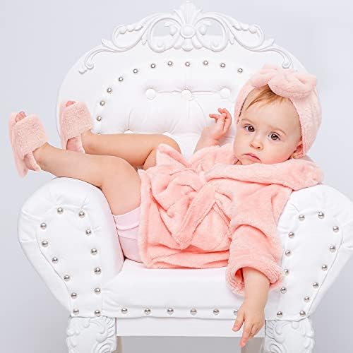 Rising Star Baby Toddler Robe Or Kids Robe for Girls and Boys - Kids & Baby Bath Robe Spa Set with Washcloth or Slippers - Image 4