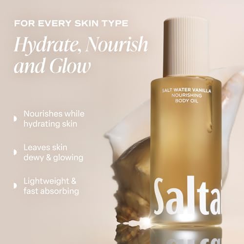 Saltair Body Oil - Luxurious Salt Water Vanilla After Shower and Bath Oil for Women and Men. Botanical, Non-Greasy, Well-Absorbing Moisturizer for Hydrating Dry Skin – 4oz Pump Bottle (Pack of 2) - Image 2