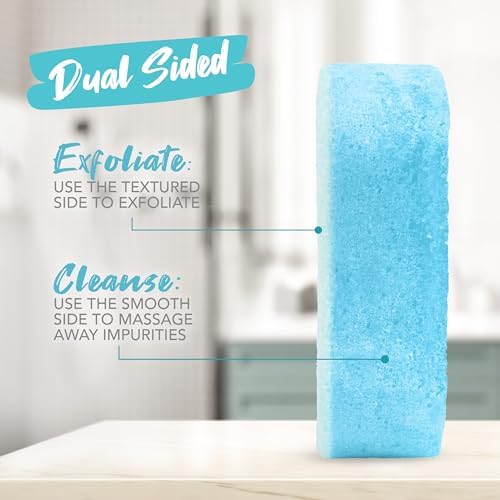 Spongables Pedi Scrub Foot Exfoliating 20+ Wash Sponge, Ocean Breeze, 1 Count - Image 5