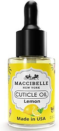 Cuticle Oil 0.5 oz - Soothe Nail Dry Cracked Cuticles (Lemon, 0.5 Fl Oz) by Maccibelle