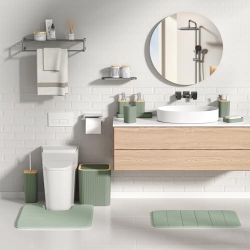 XLHOMO Bathroom Set - 25PC Sage Green Bathroom Set, Bathroom Accessory Set - Image 5