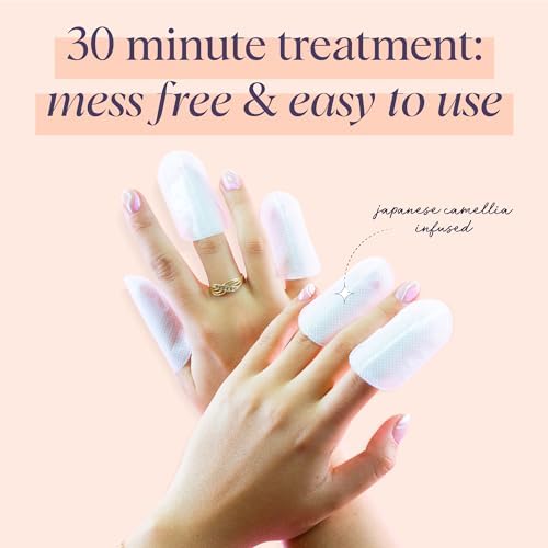 SpaLife Japanese Camellia Oil & Vitamin E Nail Cuticle Wrap 6-Pack (60 Count) - Moisturizing Masks, Dermatologist Recommended, Hydrating Cuticle Repair Mask for Brittle Nails, Spa Treatment - Image 5