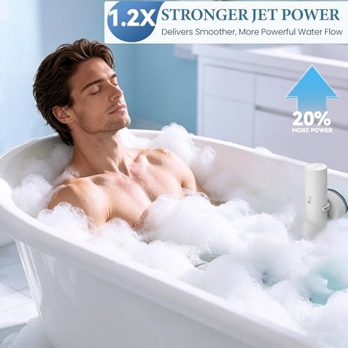 Bath Jets for Tub, Cordless IPX7 Rechargeable Bath Jet or Bubble Modes - Image 2