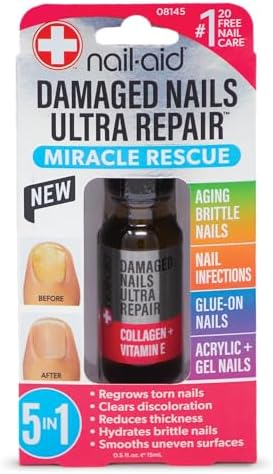Nail-Aid - 5-in-1 Damaged Nails Multi-Repair for Fingernails or Toenails by Nail-Aid