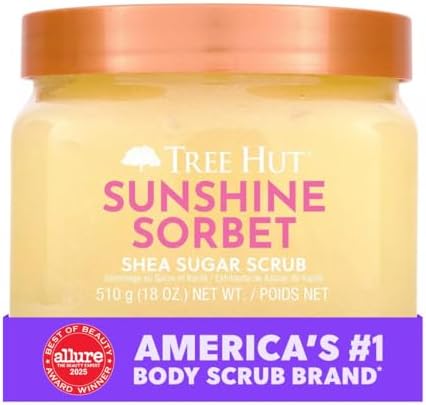 Tree Hut Shea Sugar Scrub, Sunshine Sorbet, 18 Fl Oz, 18 Ounce (Pack of 12) - Image 5