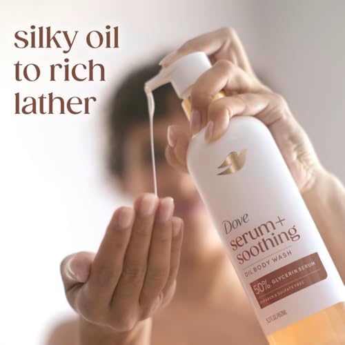 Dove Serum+ Soothing Oil Body Wash, Almond & Oil Sandalwood, 15.3 fl oz - Image 3