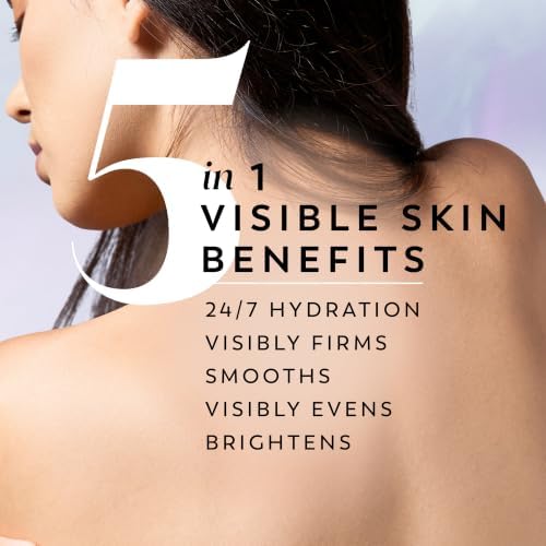 Olay Super Serum Body Lotion, SPF 30, Daily UV Protection, 24hr Long Lasting Hydration, 5+ Ingredient Complex for Bright Even Firm Luminous Skin, Prevents Aging, Peach & Sweet Cream Scent, 17 fl oz - Image 2