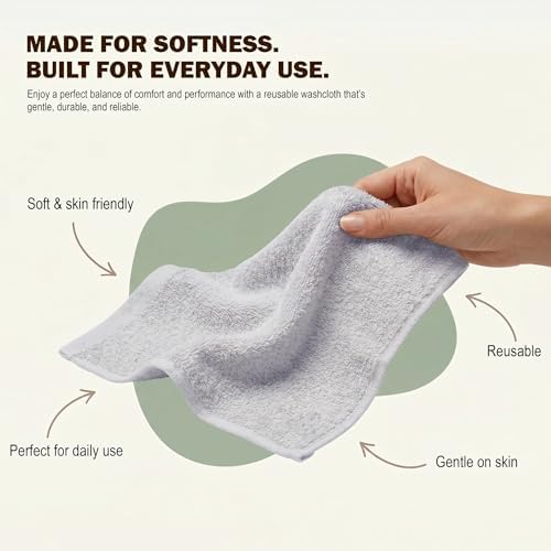 Utopia Towels 24 Pack Washcloths, 12x12 in, 100% Cotton, Silver - Image 4