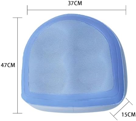 Hot Tub Seats for Adults, Inflatable Hot Tub Accessories with Suction Cup and Mesh, Inflatable and Water-Filled Dual Purpose Hot Tub Booster Seat Comfortable Soft Hot Tub Cushion (Blue) - Image 3