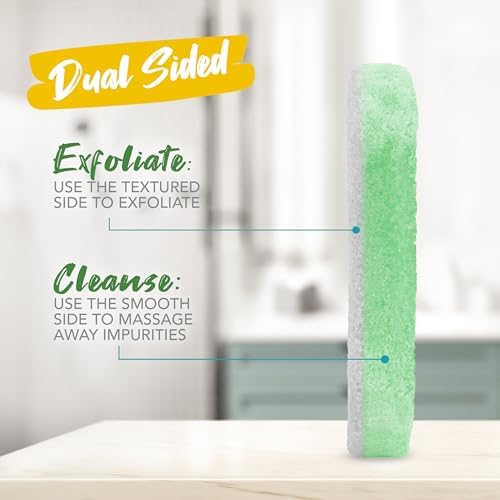 Spongeables Pedi Scrub Foot Exfoliating 5+ Wash Sponge, Citron Eucalyptus, 6 Count - Image 5