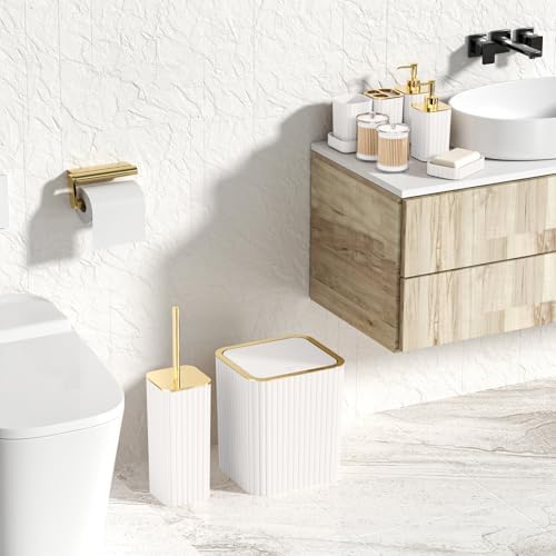 XLHOMO Bathroom Accessories Set - Gorgeous White Bathroom Set - Image 5
