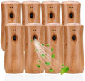 Automatic Air Freshener Spray Dispenser (8-Pack), Free Standing or Wall Mounted Adjustable Aromatherapy Machines for Home, Indoor, Bathrooms, Offices, Hotels and Commercial Places (Wood, 001)