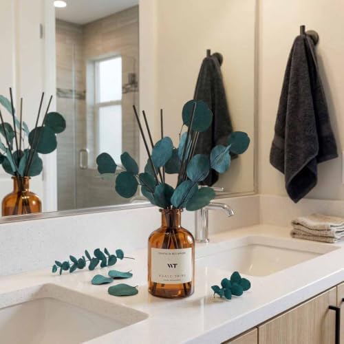 Peppermint Scent Reed Diffuser Set for Bathroom Air Fresheners Decor - Image 3
