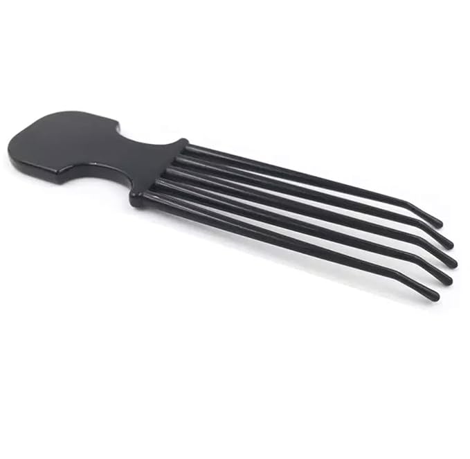 Scalp Scratcher, Scalp Massager, Hair Pick Comb, Pocket Size Comb - Relieves Itchy Scalp - Black, Plastic, One Count