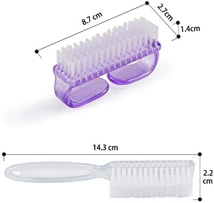 Handle Grip Nail Brush, Hand Fingernail Scrub Cleaning Brushes for Toes and Nails Cleaner, Pedicure Scrubbing tool kit for Men and Women 6 Pack (Multicolor) - Image 4