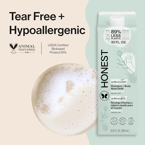 The Honest Company Shampoo & Body Wash, Hypoallergenic, Fragrance-Free - Image 2