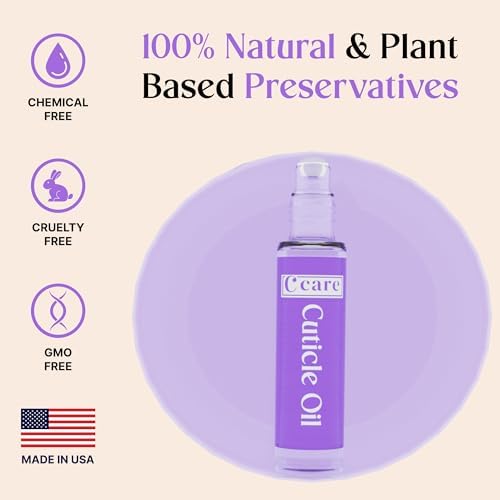 C CARE Levender and Chamomile Roll-On Cuticle Oil | Natural Revitalizing Hydrating Nail Oil | Repaires Cuticles Overnight | For Damaged Skin And Thin Nails | Paraben Cruelty Free Formula | 10ml - Image 2
