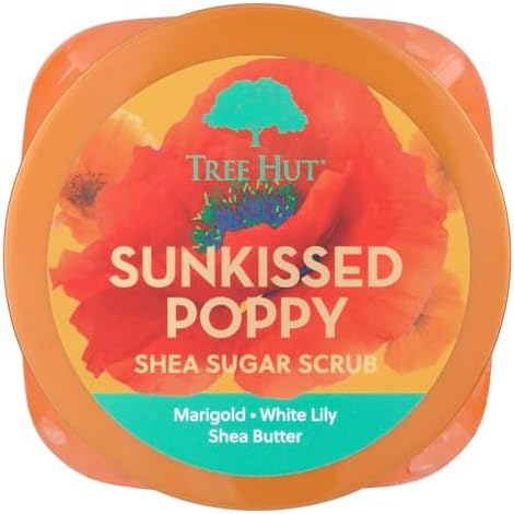 Tree Hut Shea Sugar Scrub, Sunkissed Poppy, 18 oz - Image 2