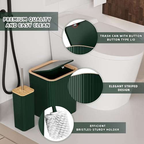 XLHOMO Bathroom Set - 10PC Elegant Green Bathroom Set - Image 7