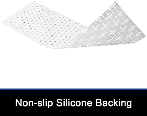 Bath Mat Bathroom Runner Long Large Rugs Floor Wood Shower Bathtub Waterproof Non Slip Accessories 16x48 Inch Easy to Clean, White, 1 pc - Image 3