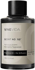 VINEVIDA Mahogany Teakwood Fragrance Oil for Cold Air Diffusers - 4 Fl Oz - Essential Oils for Diffuser Oil Refill & Air Freshener Room Spray