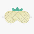 Orose Kids Silk Sleep Mask Cute Adjustable Original Design for Boys & Girls, Double-Sided Mulberry Silk, Cartoon Pattern, Toddler Eye Mask (Pineapple)