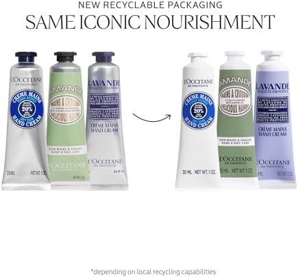 L'Occitane Hand Cream Classics 3-Piece Gift Set, Travel-Sized, Vegan Care - Image 2
