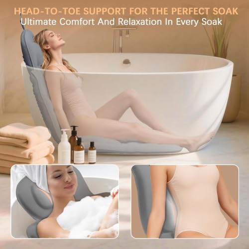 Full Body Bath Pillow for Bathtub Thickened 5D Air Mesh 144 Suction Cups - Image 5