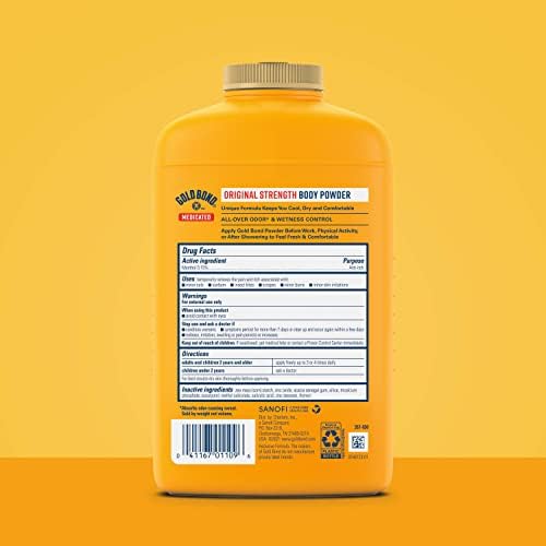 Gold Bond Medicated Body Powder, Talc Free Body Powder for Women and Men, Anti-Itch, Absorbs & Cools - 10 oz (Pack of 2) - Image 3