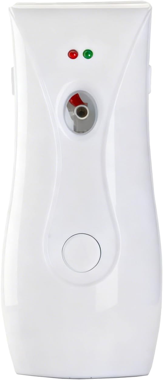 Automatic Air Freshener Spray Dispenser with 3 Timer Modes, Battery Operated with One-Year Warranty, Wall Mountable & Table Stand, for Home Office Toilet Decor (Cool White)