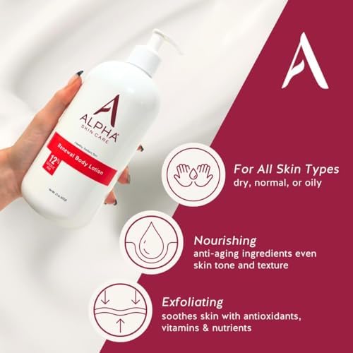 Alpha Skin Care Revitalizing Body Lotion, 12% Glycolic AHA, Simple & Effective Daily Moisturizer Hydroxy Acid, Hydrates & Exfoliates for Soft, Smooth Skin, Anti-Aging, 23 Oz - Image 2