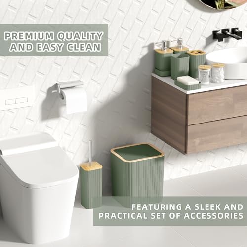 XLHOMO Bathroom Set - 25PC Sage Green Bathroom Set, Bathroom Accessory Set - Image 6