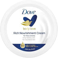 Dove Body Love Rich Nourishment Cream, Face, Hand & Body Lotion for Extremely Dry Skin, Fast-Absorbing 72-Hour Moisturizing Cream with Ceramide Serum, Travel Size, 2.53 Oz by Dove