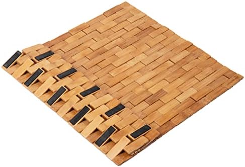 Mind Reader Bath Mat, Shower Mat, Bathtub_Mat, Bathroom Accessory, Wood, Rayon from Bamboo, 23.5" L x 16.5" W x 0.4" H, Brown (Pack of 12) - Image 6