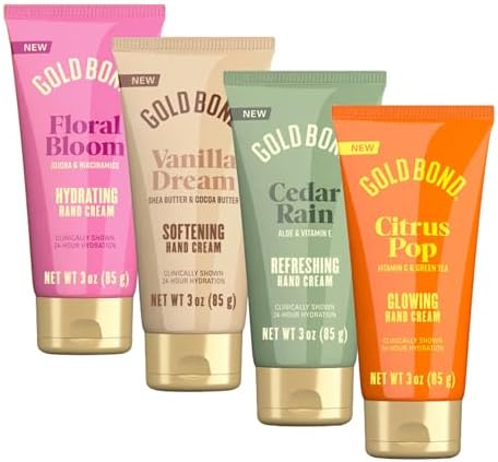 Gold Bond Scented Hand Cream Set, Everyday Hand Cream to Hydrate the Skin, Assorted Scents, 3 Ounce (Pack of 24) by GoldBond