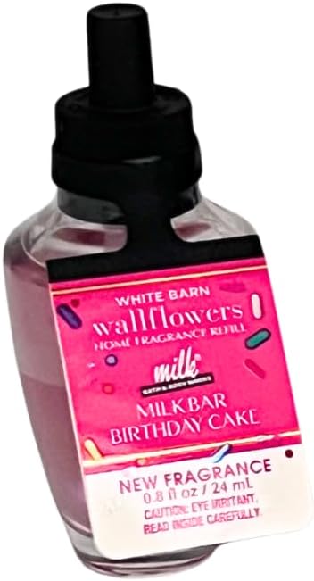Bath & Body Works MILK BAR Collections 2025 Wallflowers Refills – Birthday Cake, Cereal Milk Soft Reserve, Cinnamon Sugar Pretzel Cookie, Peppermint Bark Truffle – 4pc Gift Set