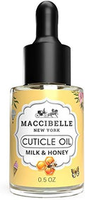 Cuticle Oil 0.5 oz - Heals Dry Cracked Cuticles (Milk and Honey, 0.5 Fl Oz) by Maccibelle