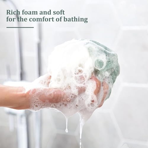 Fu Store Loofah Sponge Shower Loofahs 4 Colors Bath Sponges Body Scrubbers - Image 3