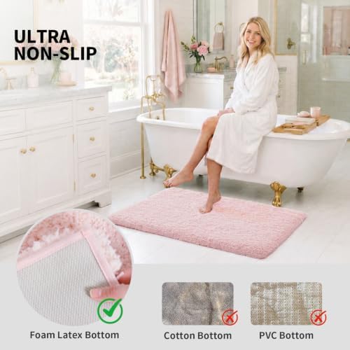 ILANGO Bathroom Rugs 24" × 17", Extra Soft Absorbent Microfiber Bath Rugs - Image 6
